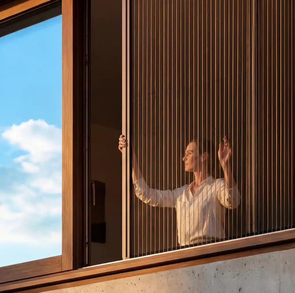 Moustiquaire plissée pour fenêtre